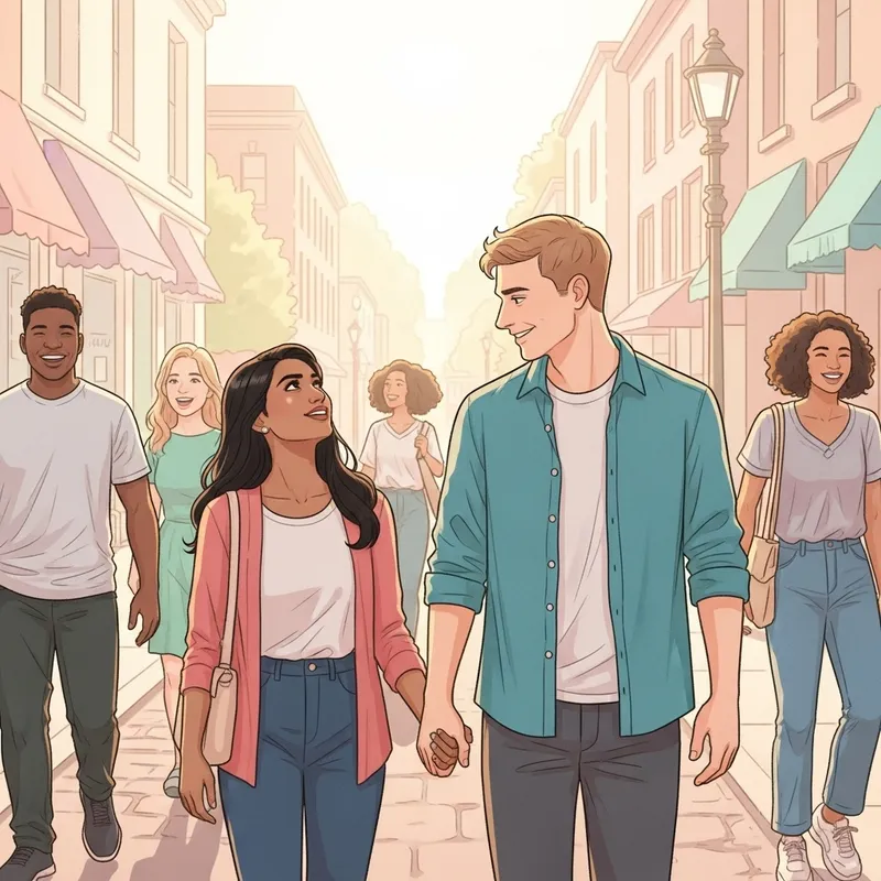 Whimsical Romantic Street Photography in Pastel Colors