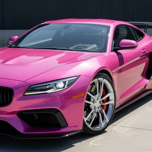 Pink Ferrari - Sleek & Luxurious Sports Car in Vibrant Pink