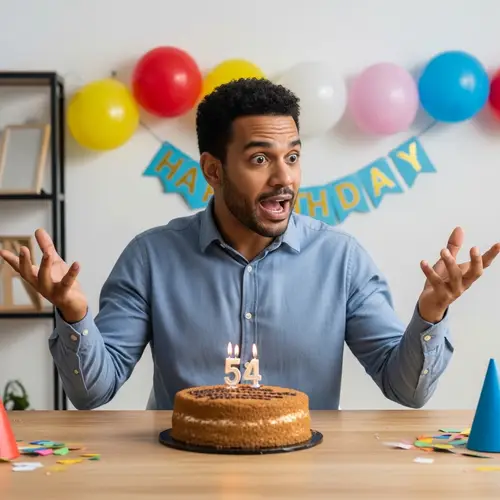 54-Year-Old Real Estate Manager Celebrating Birthday in New Housing Project