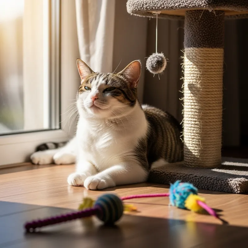 Elegant Ebony Domestic Short-Haired Cat