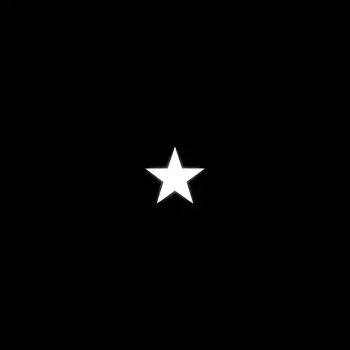 Minimalist Star on Black Background Art