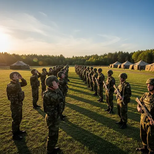 Diverse Military Unit Demonstrating Unity | Field Training