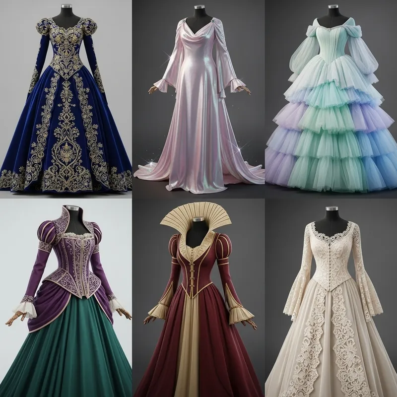 6 Distinct Fantasy Princess Dresses