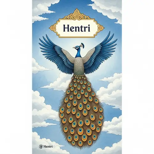 Enchanting Peacock Textbook Cover Illustration