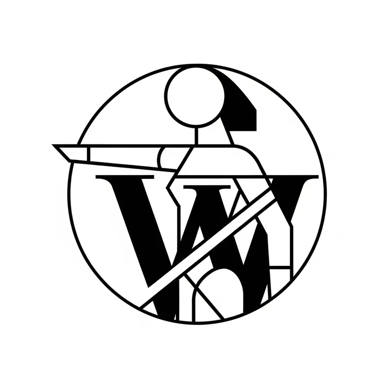 Russian Constructivist Circular Logo Design: Woman's Contour