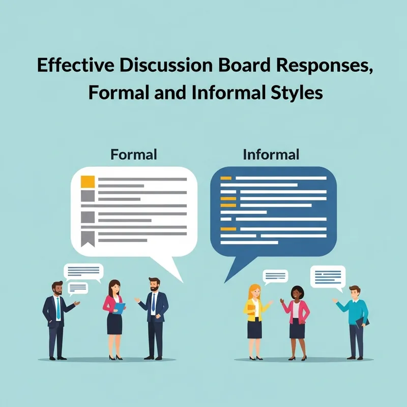 Effective Discussion Board Responses, Formal & Informal Styles