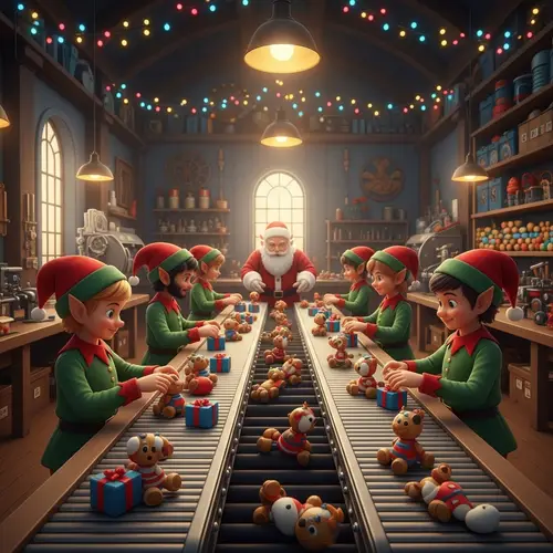 Magical Toy-Making Workshop with Multicultural Elves | Santa's Factory