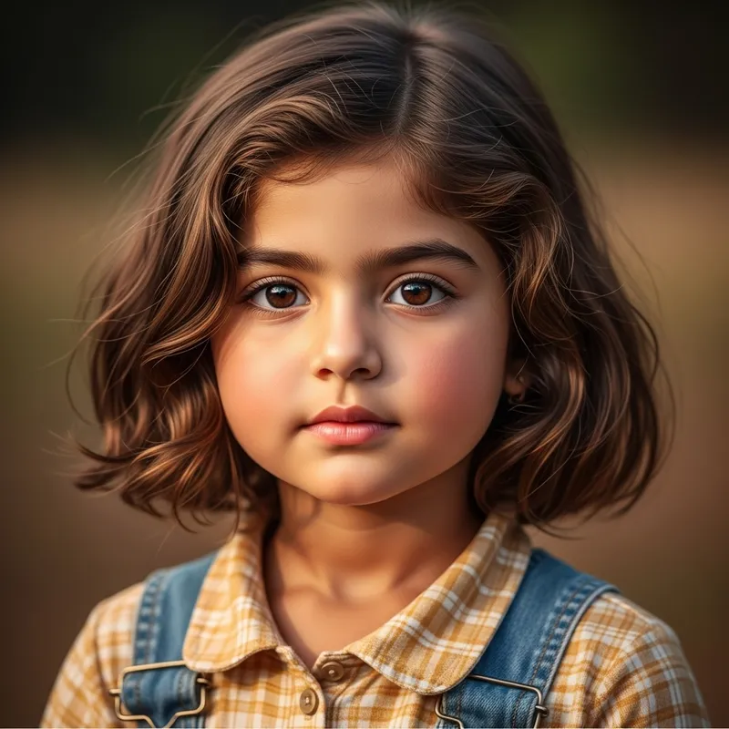 Attractive Indian Girl with Noodles Hair and Expressive Eyes