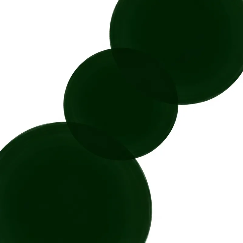 Dark Green Circular Shapes | Contemporary Abstract Artistry