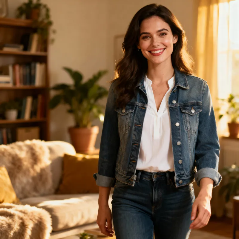 Attractive Woman Portrait in Modern Casual Setting