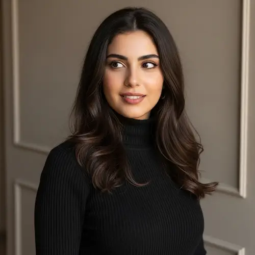 Portrait of a Charming Young Middle-Eastern Woman