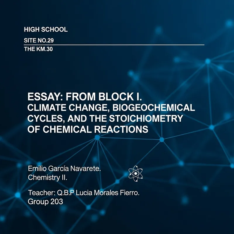 High School Presentation: Climate Change Essay from Block I