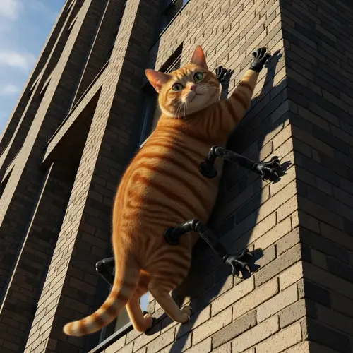 Real Life Cat-Spider Climbing Wall | Aesthetic Beauty