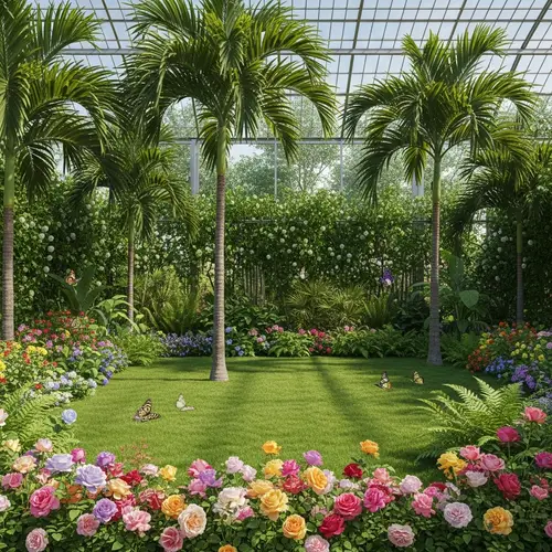 Exploring Diverse Flora in a Botanical Garden