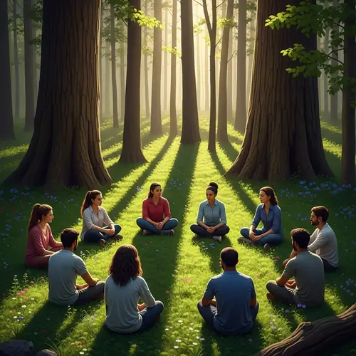 Tranquil Forest Setting Group Therapy | Seeking Safety Class