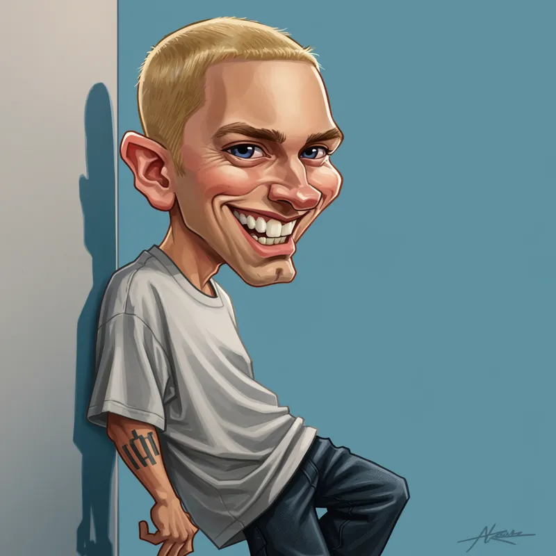 Eminem Funny Caricature - Laugh Out Loud