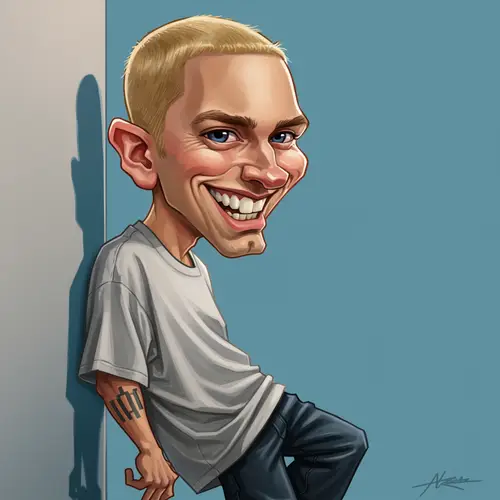 Eminem Funny Caricature - Laugh Out Loud