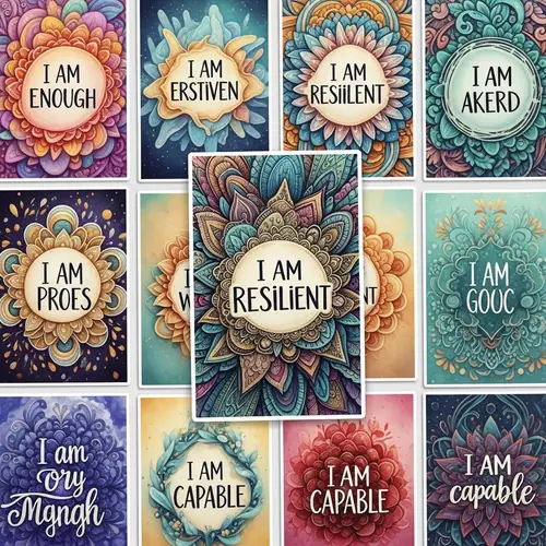 Empowering Affirmation Cards for Boosting Self-Confidence
