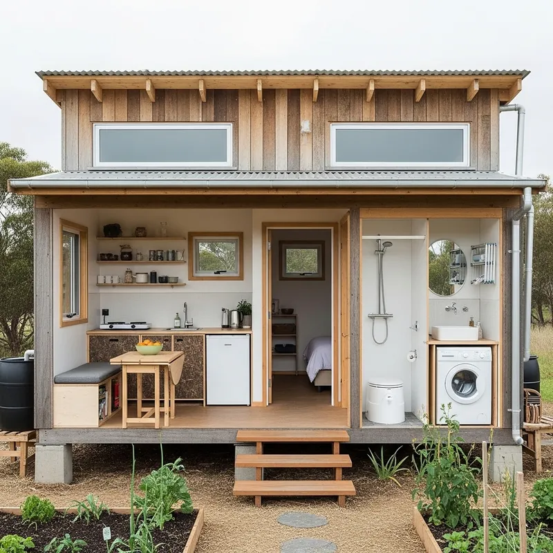 Minimalist 50 sqm Sustainable House Design for Low-Income Individuals