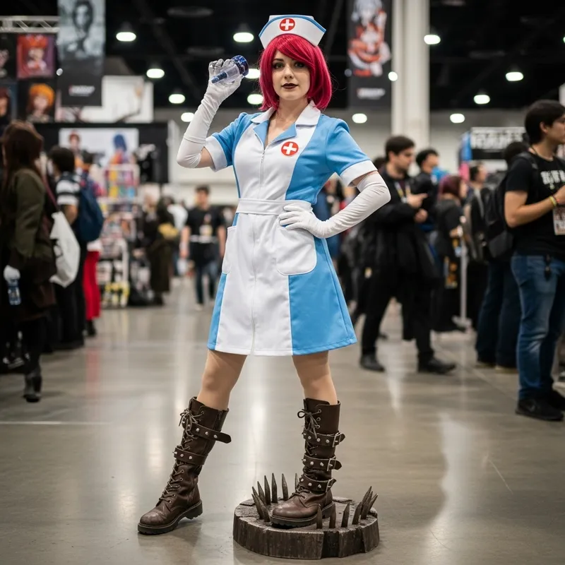 Imaginative Nurse Cosplay with Exciting Twist | Cosplay Event Photo