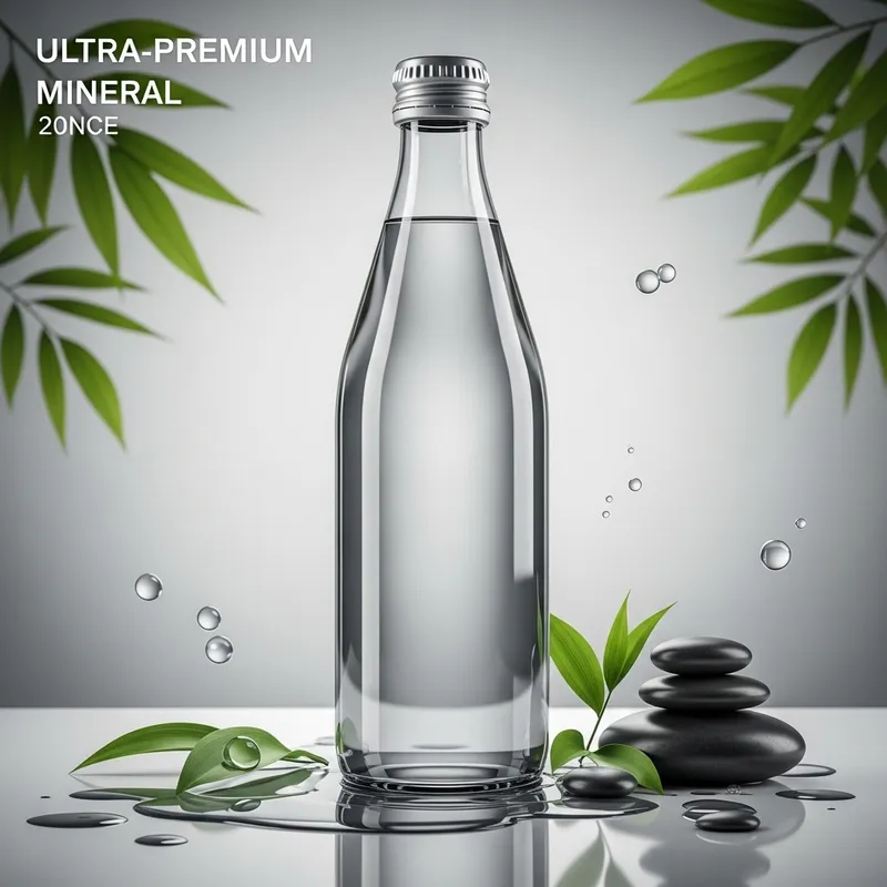 Ultimate Luxury Mineral Water Bottle - Premium Glass Design