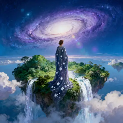 Surreal Floating Island: Ethereal Artistry