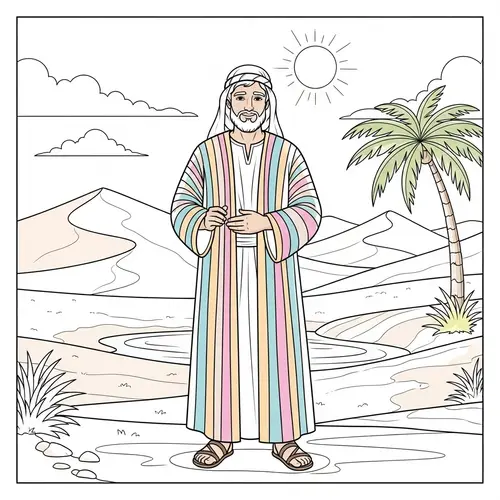 Coloring Page of Joseph from the Bible