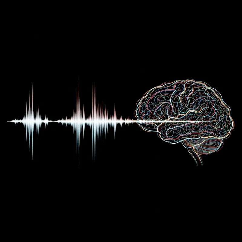 Sound Wave Evolving Into Consciousness - Abstract Visual