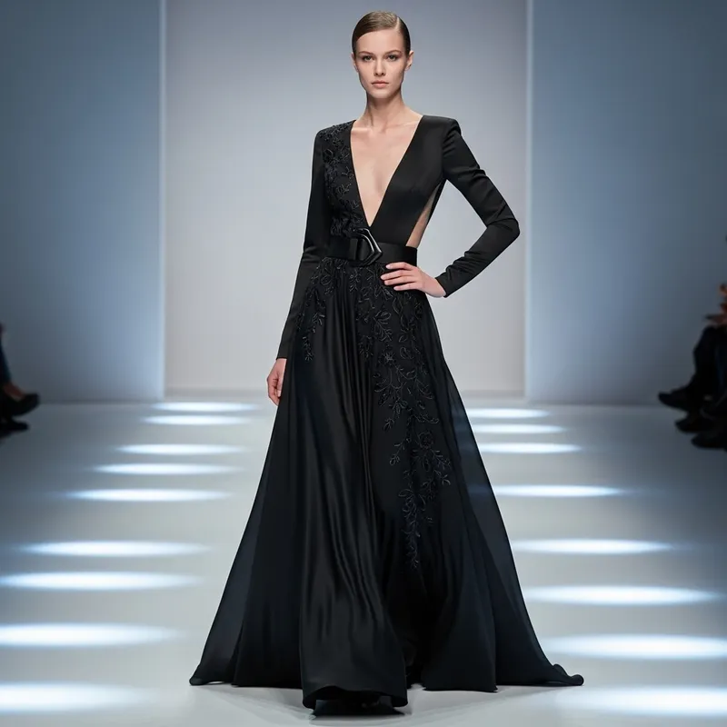 Black Dress Fashion Design: Timeless Elegance