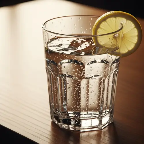 Crystal Clear Water Glass: Refreshing & Detailed Image