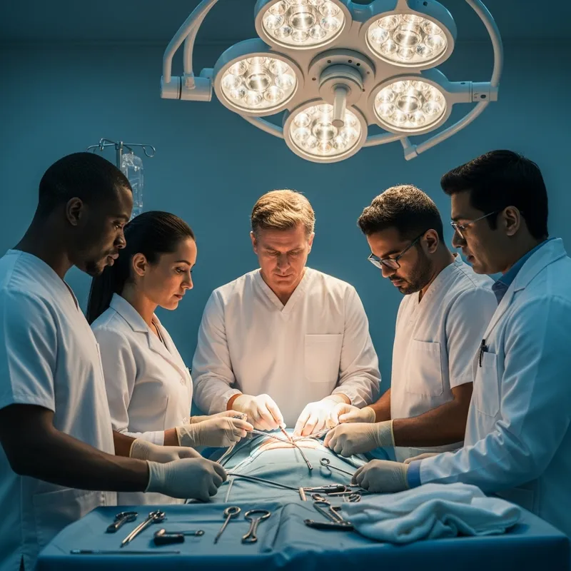 Medical Procedure by Diverse Doctor Team Medical Procedure by Diverse Doctor Team