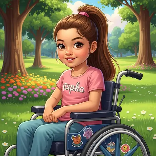 Resilient 7-Year-Old Vietnamese-Australian Girl with Cerebral Palsy