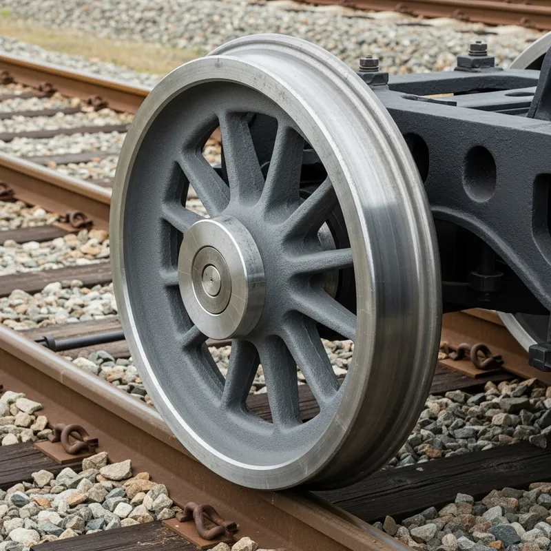Railway LHB Wheel: Robust Iron Construction on Track