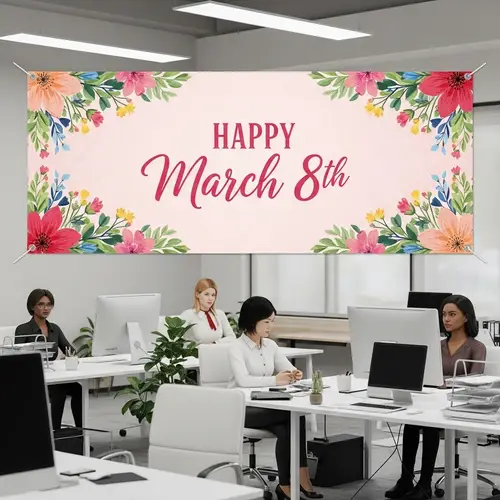 Celebrate International Women's Day with our Female Team Banner