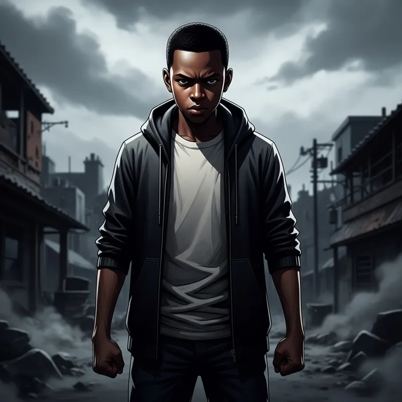 Dark and Gritty Afro-Caribbean Boy Seeking Revenge