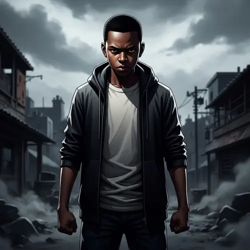 Afro-Caribbean Boy Seeking Revenge - Dark and Gritty