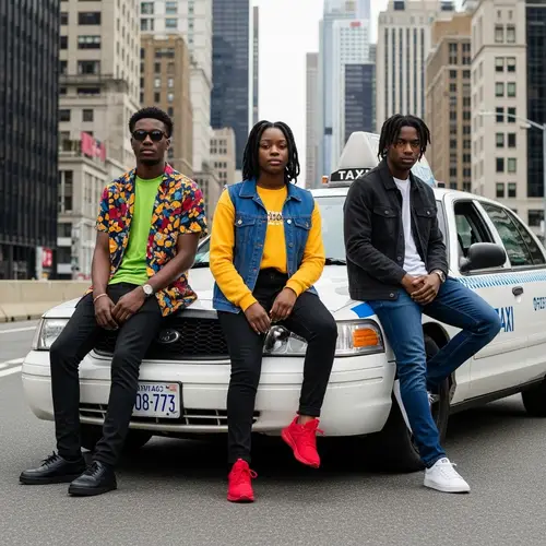 Urban Fashion Showcase by Stylish African-American Teens