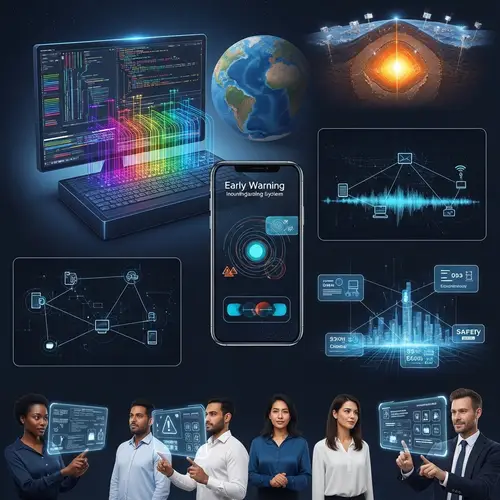Machine Learning Earthquake Warning System: Images & User Interface