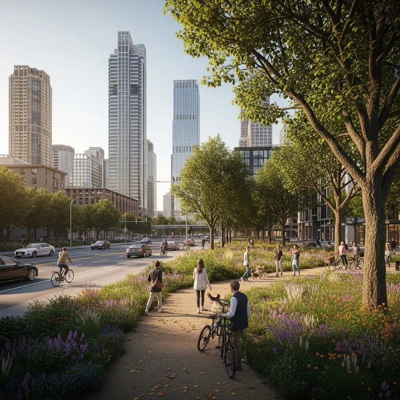 Nature's Beauty in Urban Style: Harmonious Park Fusion