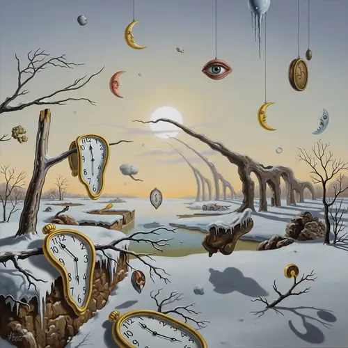Ethereal Winter Solstice Scene | Surrealist Style Inspiration