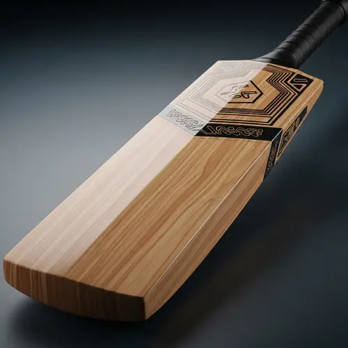 High-Definition Cricket Bat NFT - Rich Wood Texture & Unique Engravings