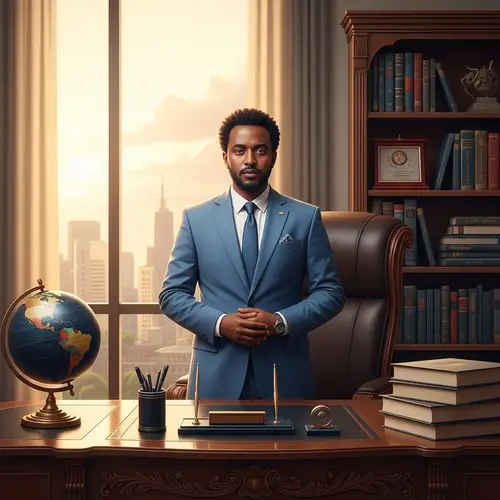 Ethiopian Government Minister in Office | Professional Portrait