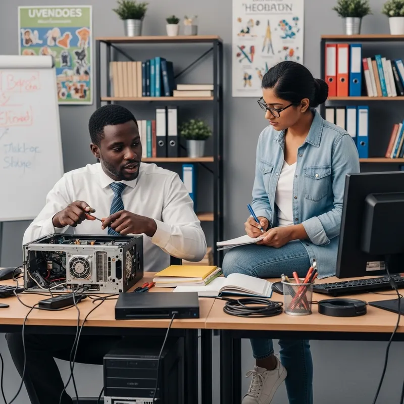 IT and Teacher: Expert Tech Support Collaboration