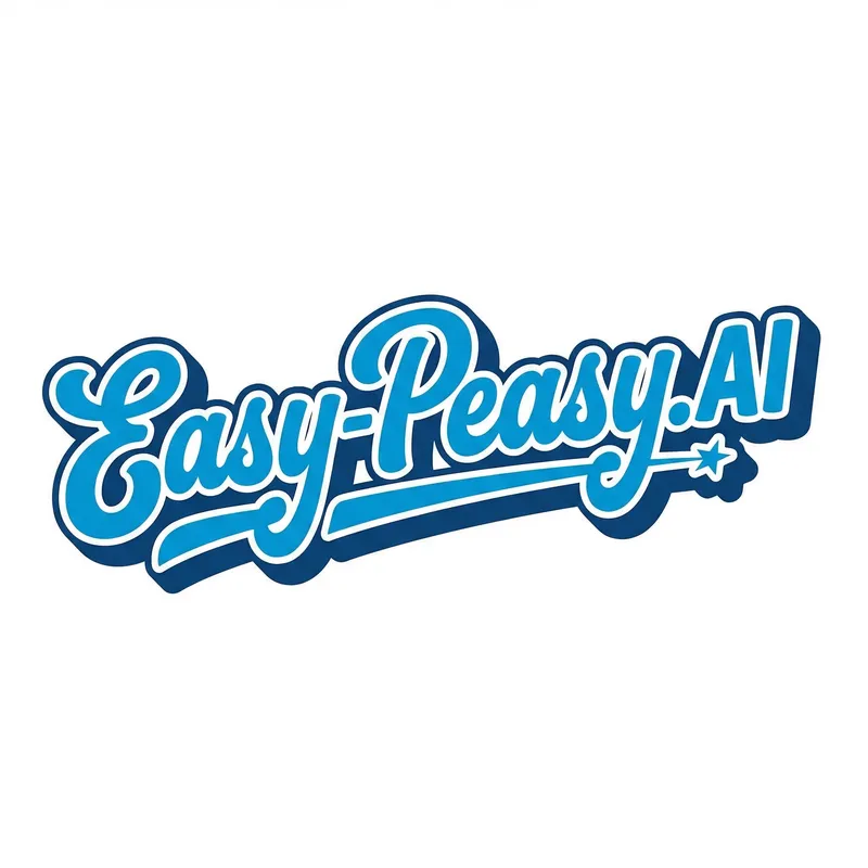 Bold Retro Lettering Design for Easy-Peasy.AI