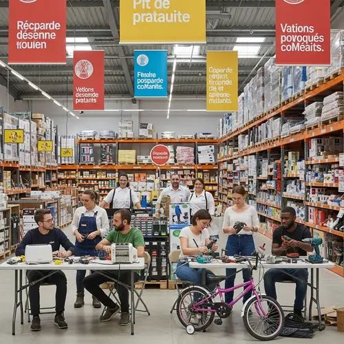 French Home Improvement Store Community Repair Initiative Event