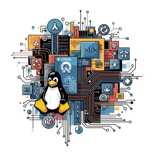 Abstract Linux Operating System Image | Modern Design