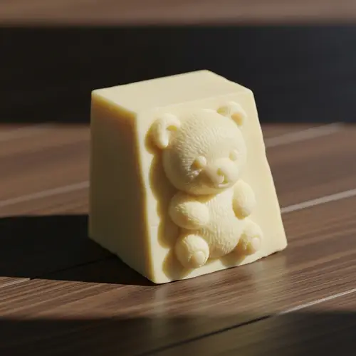 Handcrafted White Chocolate Teddy Bear - Irresistible Delight