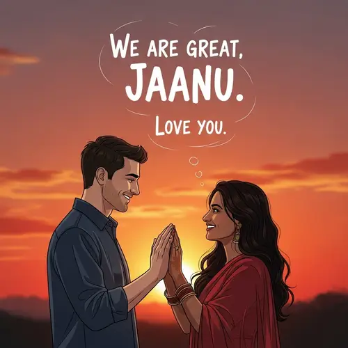 Heartwarming Love Scene at Sunset: We are great, Jaanu