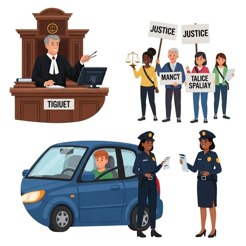 Legal Activities in Daylight | Law Illustration