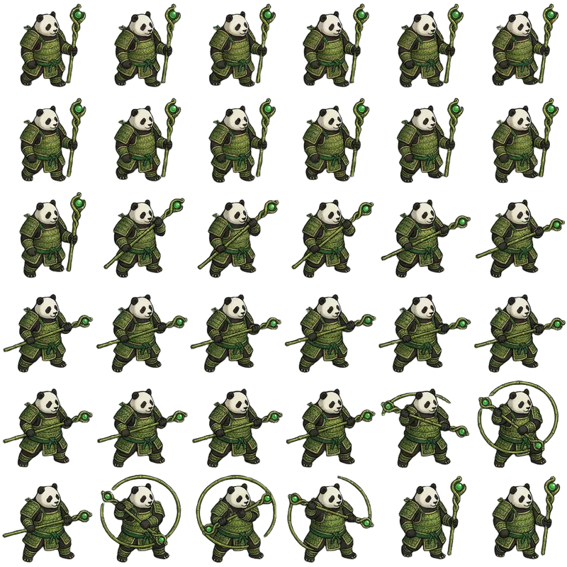 Bamboo Panda Warrior: A Ghibli-Inspired RPG Adventure